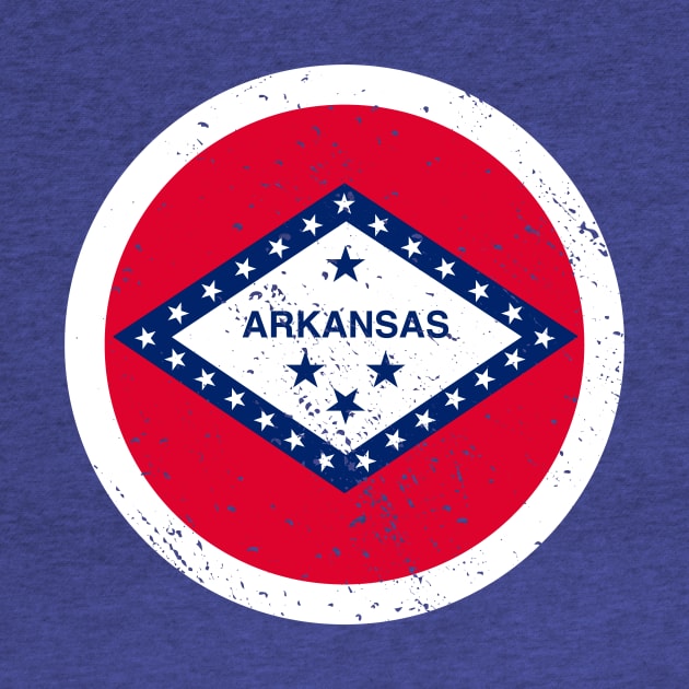 Retro Arkansas State Flag // Vintage Arkansas Grunge Emblem by Now Boarding